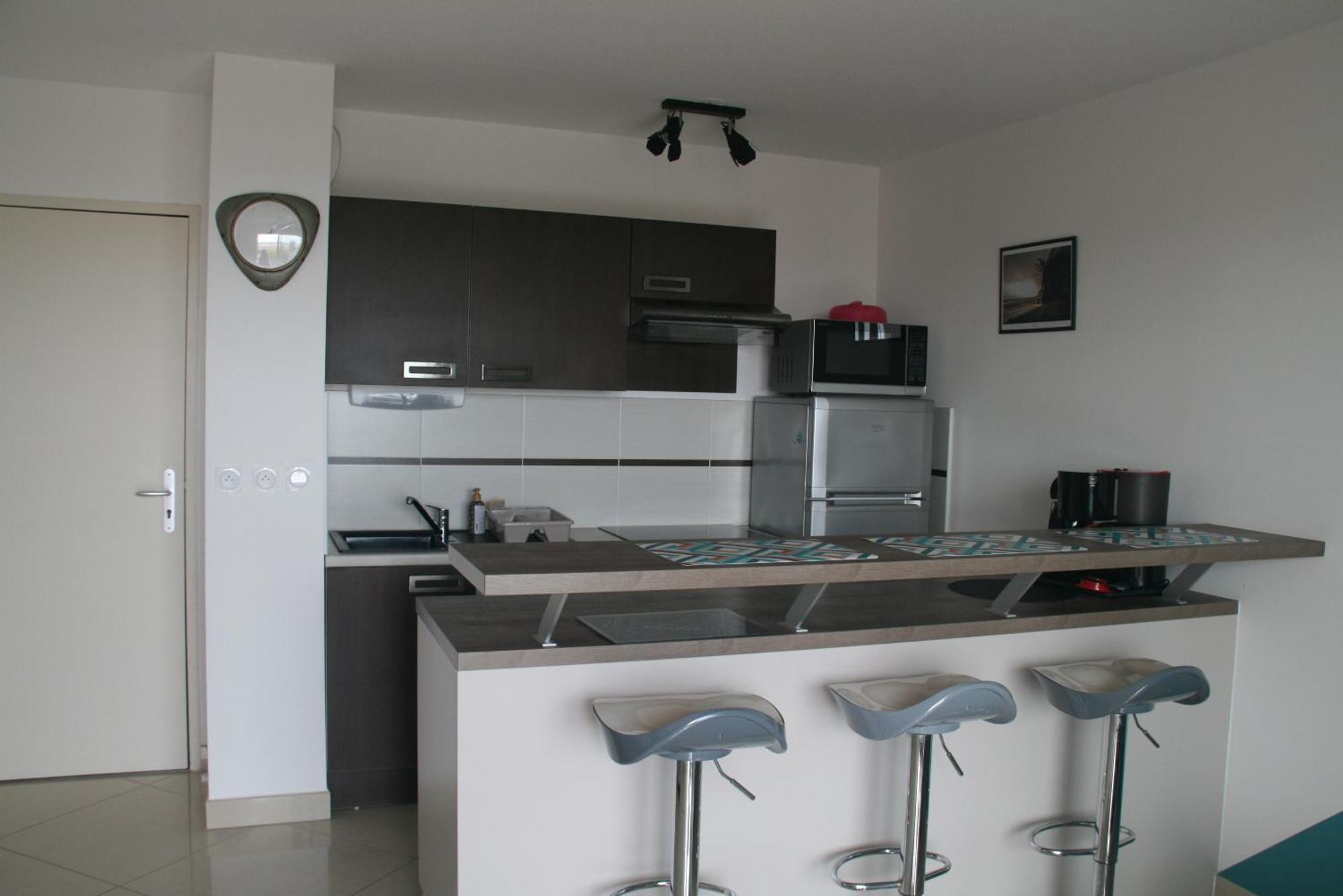 T2 Moderne Avec Terrasse A 100M De La Plage Et Parking Securise 4 Pers Maxi Saint-Pierre-la-Mer  Luaran gambar